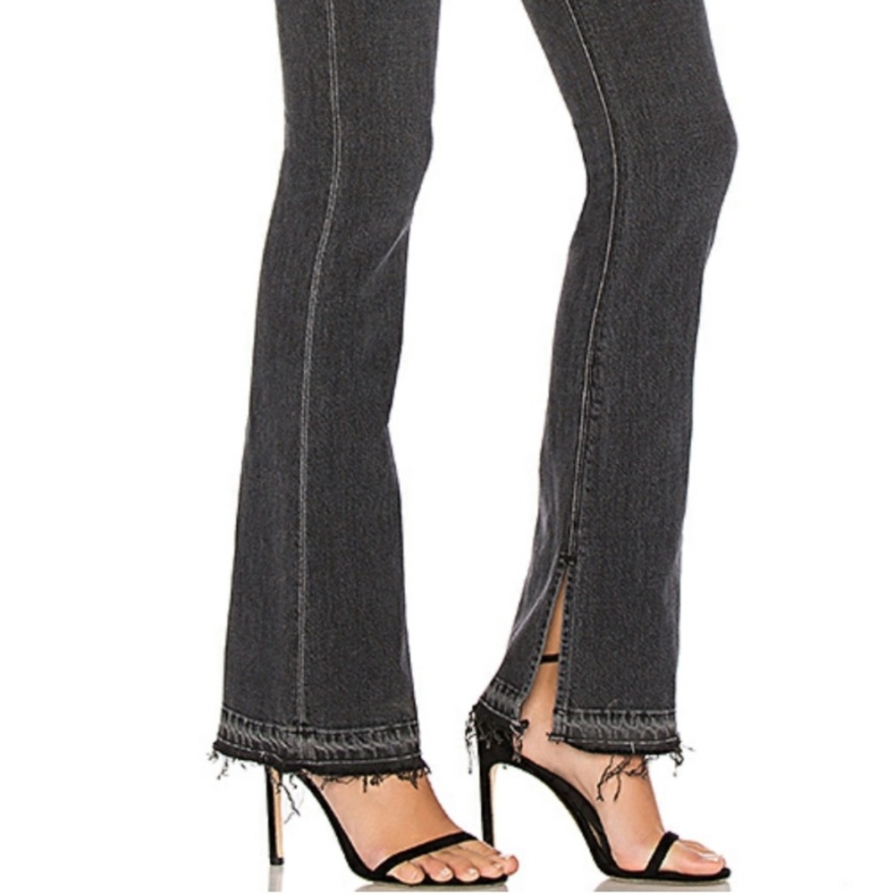 NWT HUDSON Women’s Highrise Heartbreaker Flared Jeans Black Wash Size 32 - Picture 3 of 5